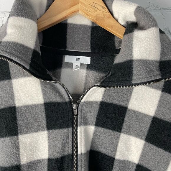 BP Buffalo Plaid Fleece Pullover XL - Picture 4 of 11